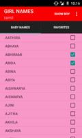 Tamil Baby Names Affiche