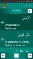 Surah Ar-Rahman Spanish تصوير الشاشة 1