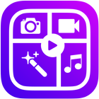 video collage maker with songs icône