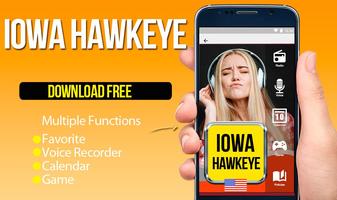 Iowa Hawkeye Radio Plakat