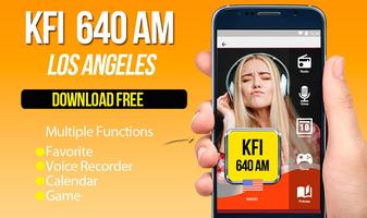 kfi radio 640 am radio los angeles Affiche