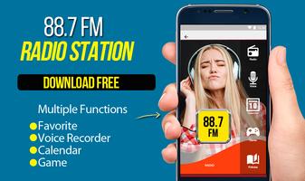 88.7 radio apps for android Affiche