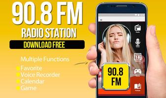 Radio 90.8 FM  free radio online poster