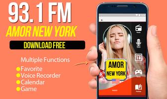 93.1 Radio Amor New York Affiche