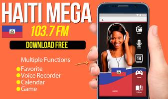 Radio Mega 103.7 FM Haiti Radio Apps For Android پوسٹر