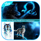 Wolf-Blut-Dunkelheit-Tapete Zeichen