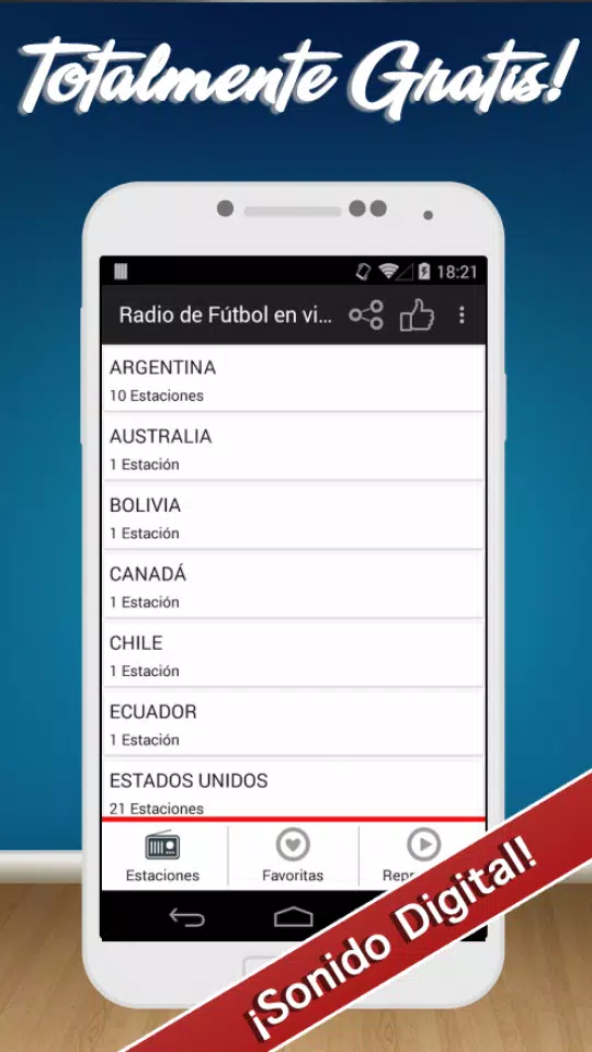 Descarga de APK de Radio de Fútbol en vivo Gratis para Android