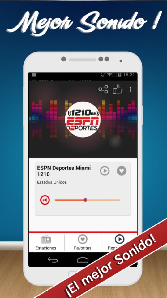 Descarga de APK de Radio de Fútbol en vivo Gratis para Android