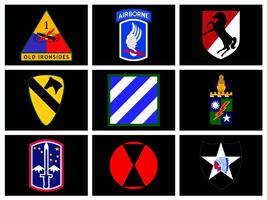 US Army Patches Affiche