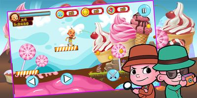 Upin Candy Run Adventure تصوير الشاشة 1