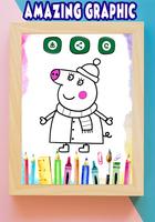 How to color Peppa Pig coloring  book for adult capture d'écran 2