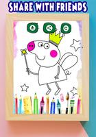 How to color Peppa Pig coloring  book for adult screenshot 3