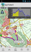 GpsTicker3: GPS+Maps+Routing screenshot 2
