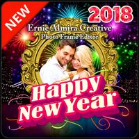 Ucapan Tahun Baru 2018 Bingkai Foto poster