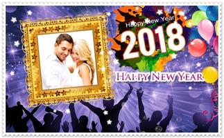 Happy New Year 2018 Photo Frame Editor syot layar 1