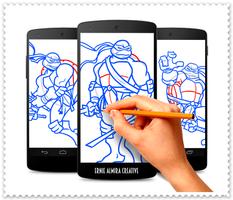 How to Draw Ninja Turtles Plakat