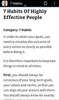 Learn 7 Habits تصوير الشاشة 3