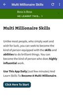 Multi Millionaire Skills capture d'écran 1