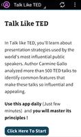 1 Schermata Learn Talk Like TED