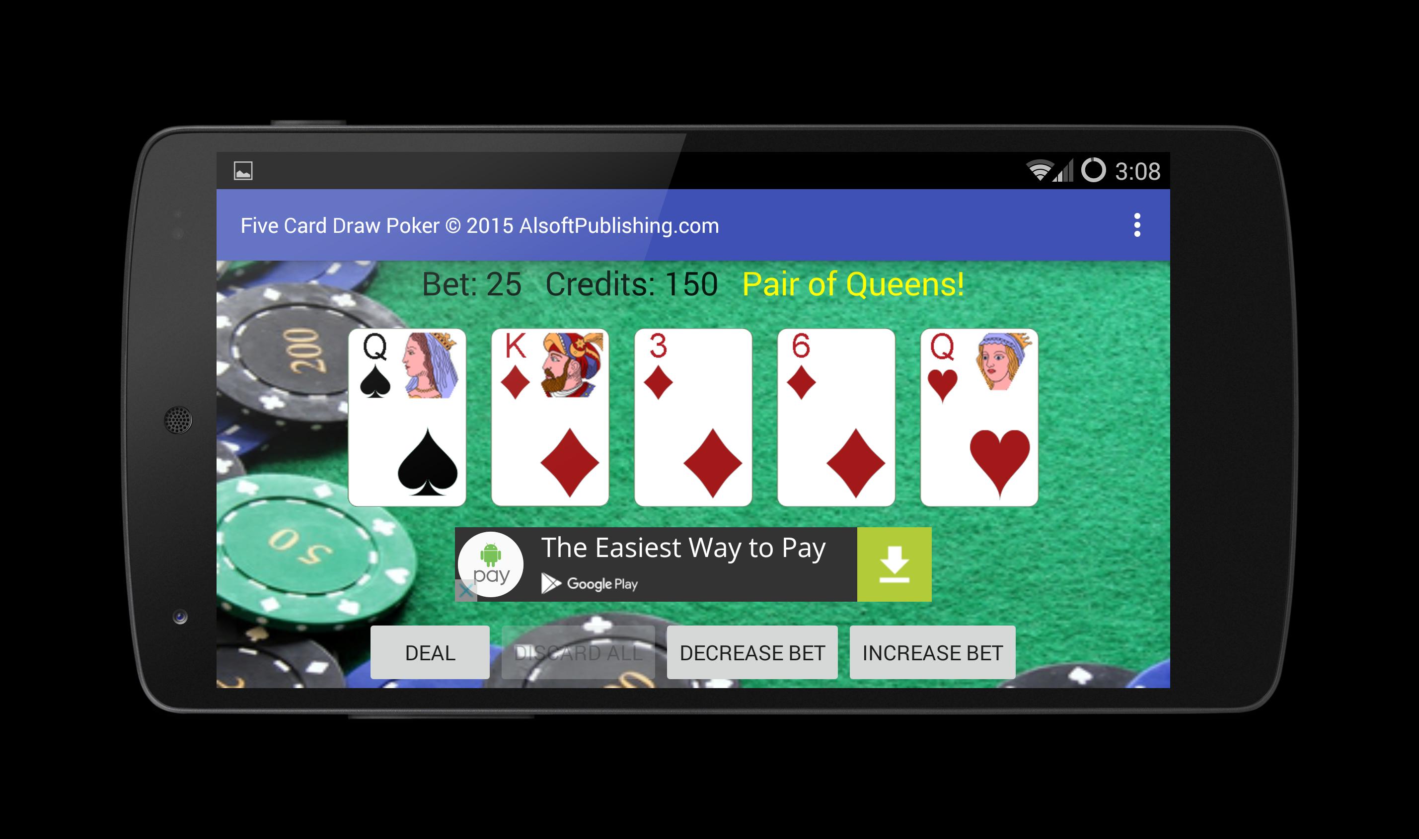 five card draw poker app five card draw poker app