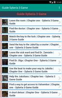 برنامه‌نما Guide Syberia 3 Game عکس از صفحه