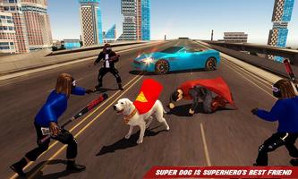 پوستر Flying Superhero Dog Hero City Rescue: Dog Games