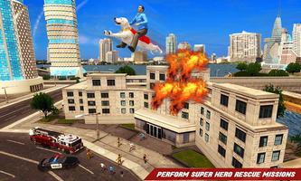 Flying Superhero Dog Hero City Rescue: Dog Games स्क्रीनशॉट 2