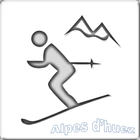 Map of Alpe d'Huez pist icono