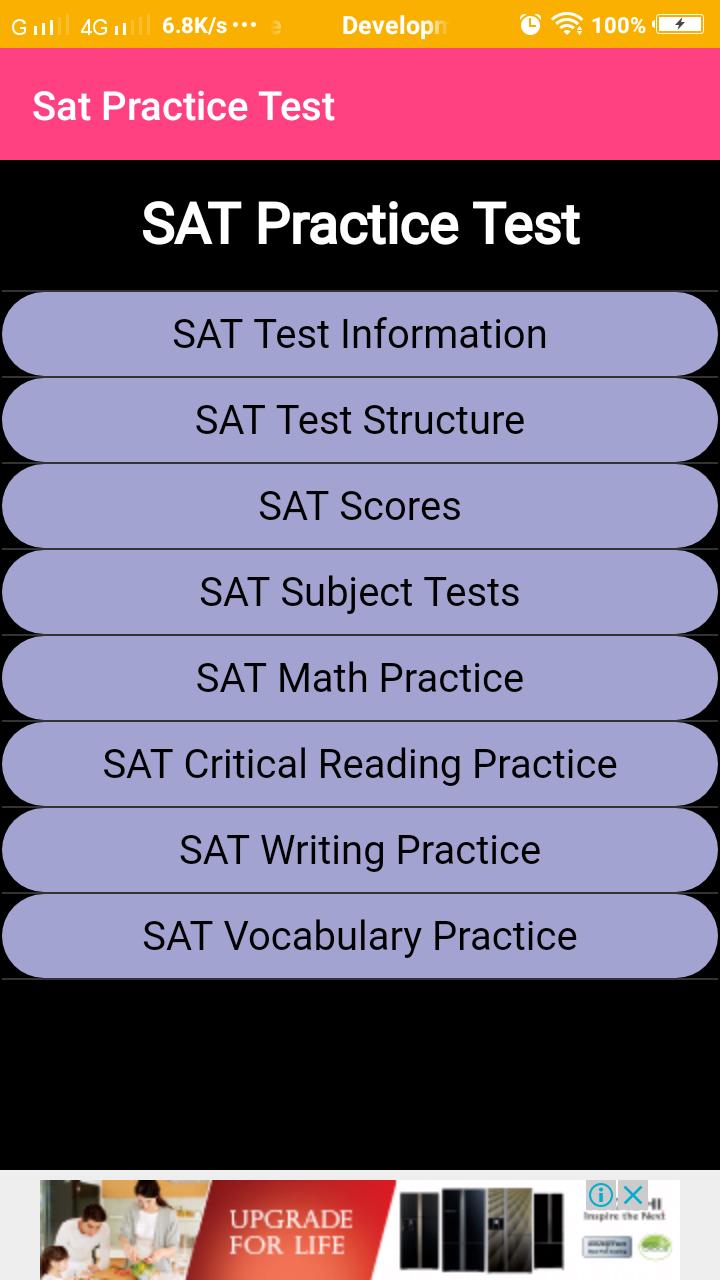 Sat practice test