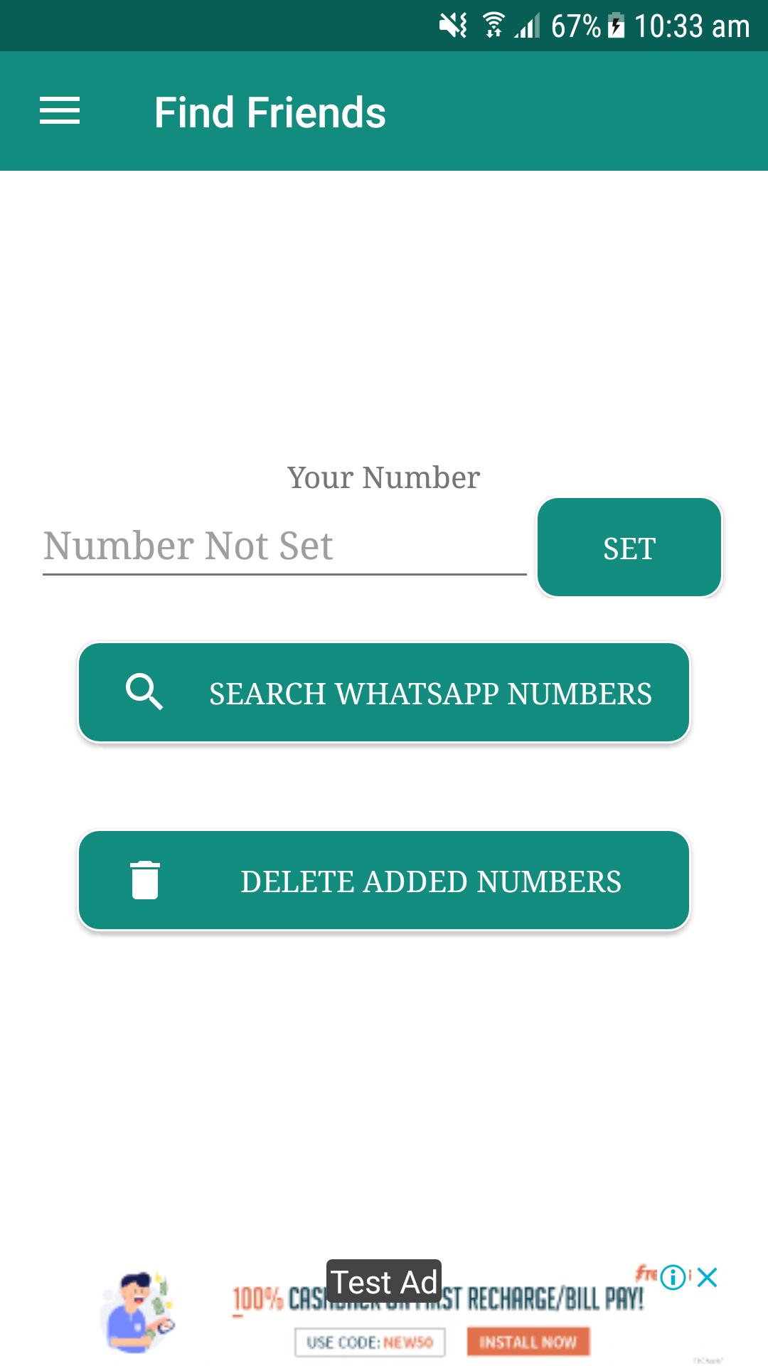 Number Share And Friend Search for WhatsApp постер.