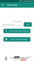 Number Share And Friend Search for WhatsApp plakat