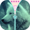 Wolf Zipper Lock Screen APK