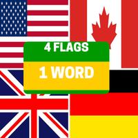 4 Flags 1 Word Affiche