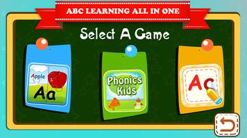 वर्णमाला एबीसी बच्चों के खेल स्क्रीनशॉट 1