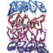 alphabet graffiti
