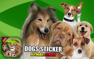 Funny Dogs Photo Sticker पोस्टर