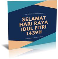 Kartu Ucapan Lebaran 1439 H 2018 Poster