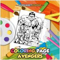 Coloring Page Of Avenger bài đăng