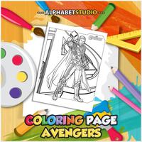 Coloring Page Of Avenger ảnh chụp màn hình 1