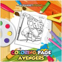 Coloring Page Of Avenger ảnh chụp màn hình 2