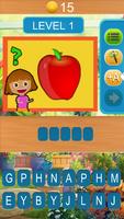 Dora Alphabet Fruit Affiche