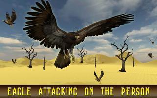 Flying Eagle Hunting 3D Affiche
