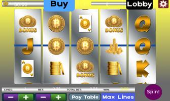 Bitcoin Slots Machine Game تصوير الشاشة 1