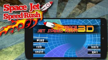 Space Jet Speed Rush 3D Affiche