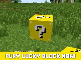 Lucky Block Mod for Minecraft постер
