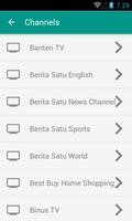 Indonesia TV Channels capture d'écran 1