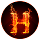 Fiery Letter icon