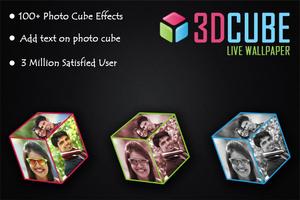 3D Cube live wallpaper poster