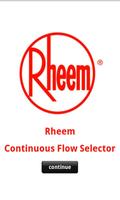 Rheem Continuous Flow Selector Plakat