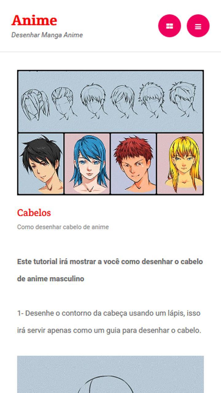 Descubra Como Desenhar Cabelo de Anime! (Tutorial Fácil)